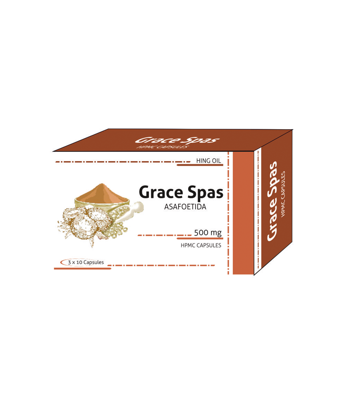 Grace Spas Hing (Asafoetida) Oil Capsules